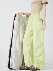 Pantalon de sport décontracté à séchage rapide pour femme, pantalon large, pantalon de parachutiste ample, pour homme, été - Product Image 5