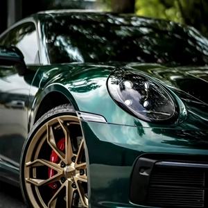 Vinilo para Envoltura de Autos NIKO 1.52*15m, Verde Jade que Cambia de Color, Rollos de Vinilo Verde Iridiscente Oscuro para Carrocería Completa - Product Image 1