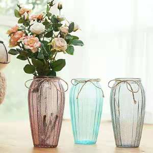 مزهرية زجاجية ملونة بنمط البحر المتوسط مصنوعة في المصنع - Product Image 6