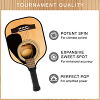Raquette de pickleball OEM personnalisée 16 mm 3S durable et tendance FitSpark, couleur Chroma, fibre de carbone T700, noyau en nid d'abeille GEN 3, personnalisable