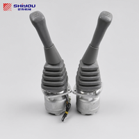 Manette de commande hydraulique SHIYOU pour excavatrice, ensemble de commande de valve gauche et droite pour pièces de machines d'excavation