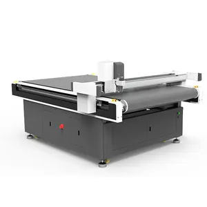 YC-1215A mini cloth fabric CNC rotary knife automatic feeding cutting machine with cheap prices
