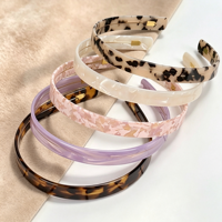 Serre-tête simple en acétate de 1,5 cm de large, style Alexander, couronne haute française, accessoires de mode pour femmes