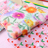 Housse de Kindle en Coton Floral Personnalisée, Étui de Livre en Tissu, Pochette de Rangement pour Kindle, Housse de Carnet de Voyage, Trousse à Crayons