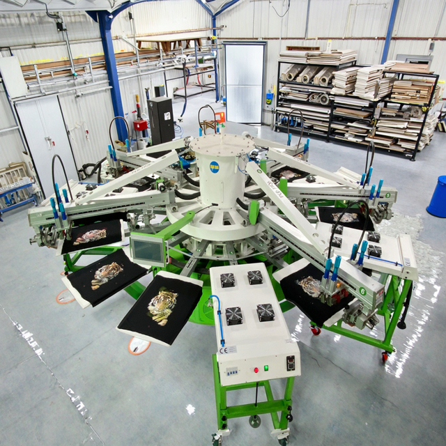 Automatic 6 Color Direct T-shirt Printing Machine