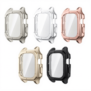 Accessori per Smartwatch con Vetro Temperato e Custodia Protettiva Unibody in PC per <span class=keywords><strong>iPhone</strong></span> Watch, Disponibile in Più Colori - Product Image 2