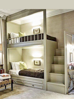 Lit superposé moderne et minimaliste pour garçons et adolescents, lit double, gain de place, lit parent-enfant avec rangement pour petits appartements