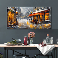 Offre Spéciale : Peinture à l'huile de paysage classique européen, nouveau style, peinte à la main, taille personnalisable, 50 % de réduction, prix bas, sur toile.