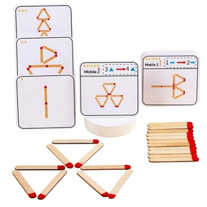 Gioco da Tavolo in Legno per Bambini con Puzzle di Matematica e Geometria Avanzata, Allenamento della Logica e della Concentrazione, Giocattoli per l'Educazione Precoce - Product Image 1
