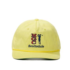 Gorra de Algodón con Visera Plana de 5 Paneles, Ligeramente Curvada, con Logotipo Personalizado OEM, Cierre a Presión y Bordado de Cuerda - Product Image 2