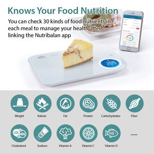 5kg/11lb rond LCD Balance sans fil Balanza valeurs nutritionnelles balance alimentaire de cuisine nutritionnelle intelligente - Product Image 2