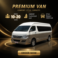 Tout nouveau minibus Joylong HIACE Diesel à toit haut, 15 places, conduite à droite, à vendre