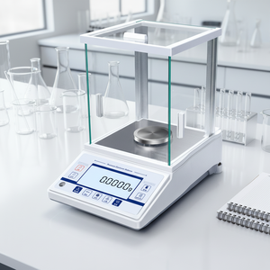 Báscula Digital Electrónica de Laboratorio con Especificaciones de Precisión de 0.0001g, Balanza Analítica de Pequeño Tamaño - Product Image 4