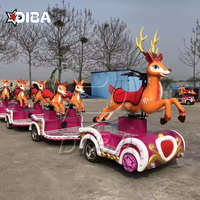 Durable de haute qualité utilisant divers Train d'amusement Kids Train Ride Fiberglass Mini Sightseen Train