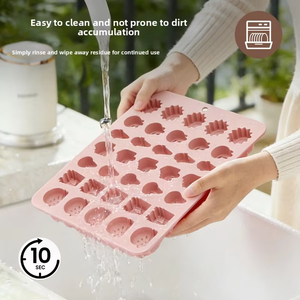 Molde de silicona para chocolate de la serie New Ideas Casual, molde para hornear a mano, para dulces al vapor, apto para alimentos, seguro para horno, reutilizable, Bakewa - Product Image 5
