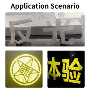 EGP trafik işareti mühendislik dereceli düz kazınmış korkuluk uyarı işareti yansıtıcı vinil malzeme - Product Image 6