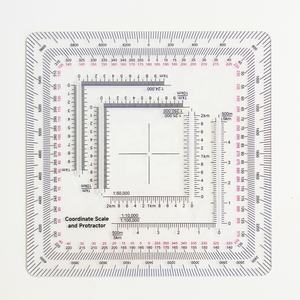 Goniometro quadrato trasparente in plastica da 12 cm, spessore 1,2 mm, per rilevamento direzionale esterno - Prodotto da OEM - Product Image 4
