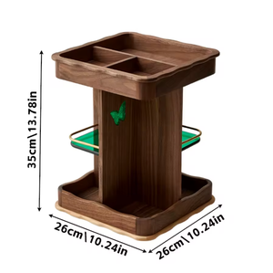 <span class=keywords><strong>Estante</strong></span> de Almacenamiento Multifuncional de Madera de Tres Niveles, Gran Capacidad, Ecológico, Duradero y Personalizable - Product Image 4
