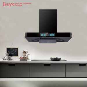 China Factory Best Price Venta caliente 900mm T Shape Chimney Cooker Hood con Auto Clean Range Hood para el mercado indio - Product Image 2