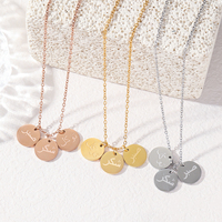 Collier Pendentif Calligraphie Arabe Sabr Shukr Tawaakal en Acier Inoxydable, Bijou de Mode Islamique Musulman pour l'Aïd, Vente en Gros