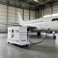 Unité d'alimentation au sol pour avion (GPU) 14250W 500A 28.5V CC, chargeur de batterie redresseur pour avion à entrée triphasée 380V CA 50Hz/60Hz