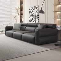 Canapé sectionnel moderne italien en cuir de vachette véritable, idéal pour salon et mobilier d'hôtel – Meilleures ventes