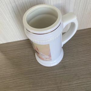 Lớn 22oz gốm Đức bia <span class=keywords><strong>Mug</strong></span> với Vàng TRIM oktoberfest bia Steins cho biểu tượng tùy chỉnh thăng hoa - Product Image 3