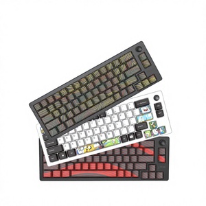 Clavier de jeu compact sans fil GK66 60% à trois modes USB-C avec caoutchouc conducteur <span class=keywords><strong>Gateron</strong></span>/Kailh, 66 touches, rétroéclairage RVB, nouveau - Product Image 1