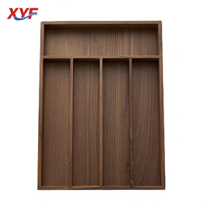 Large Black Walnut Wood Rectangle <strong>Storage</strong> Box with Drawers for Cutlery Food Jewelry Nordic Design Kitchen Utensil <strong>Storage</strong> - Product Image 2
