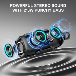 Tws bluetooth Hifi Soundbox Round Shower Outdoor <b>Wireless</b> Subwoofer Waterproof Portable Speaker - Product Image 5