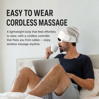 Casque de massage intelligent, masseur électrique pour la tête, airbags 3D, température réglable, compresse chaude, alimentation USB, pression atmosphérique