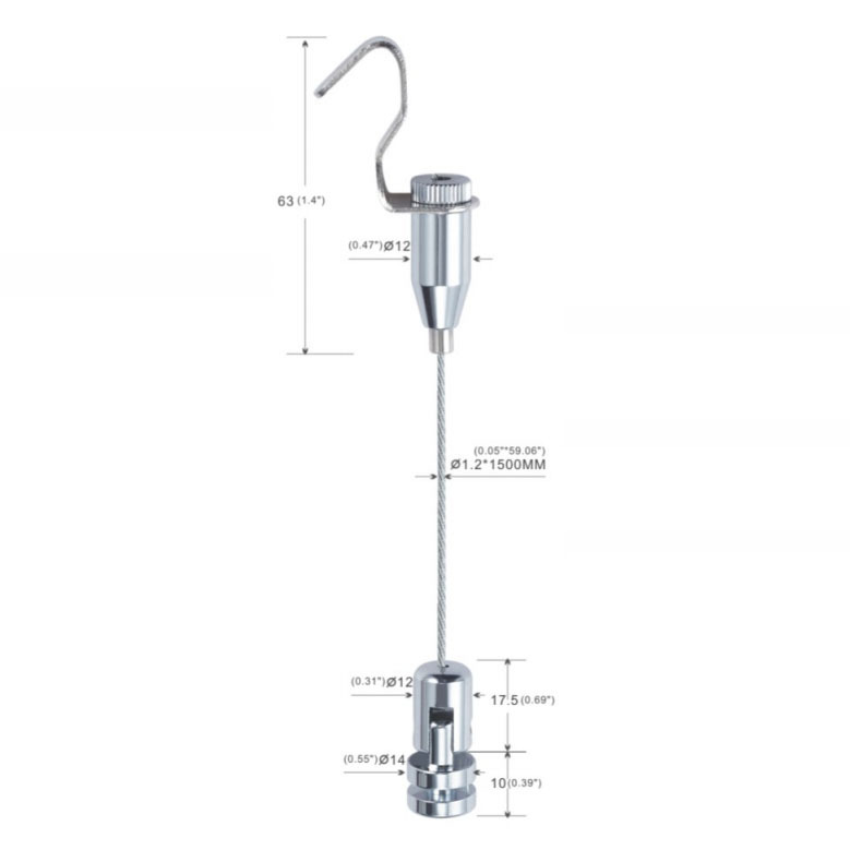 Customized Hanging Picture Cable Suspension Kit