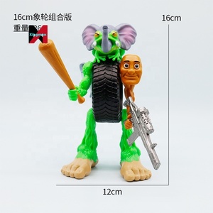 Cross Border New Shan Hai Jing Monster Tire Elefante Figura construible AI Modelo Decoración de escritorio Coleccionable al por mayor - Product Image 6