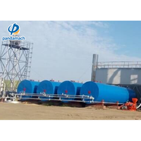 Tangki Penyimpanan Bitumen Vertikal/Horizontal Panda Machinery GL25 30 Ton dengan Pemanas Minyak Termal untuk Teknik Konstruksi