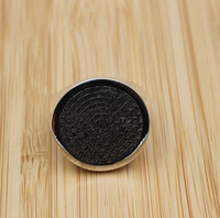Bague islamique en acier inoxydable 316L fabriquée en usine, design ottoman arabe fait à la main, bijoux de haute qualité