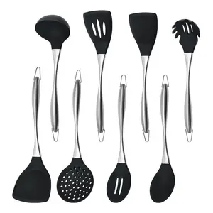 Feixiong OEM Accepted Silicone Kitchen Utensils Set 8 PCS Home And Kitchen Tools Gadgets Cooking Kitchenware