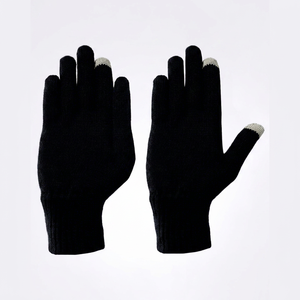 Cotton/Polyester/Spandex <b>Touchscreen</b> <b>Gloves</b> Wrist Length Four Seasons Eco-Friendly Plain Style Sports Outdoor Daily Use - Product Image 1