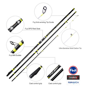 คันเบ็ดต<span class=keywords><strong>ก</strong></span>ปลาชายหาดแบบ 3 ท่อน SURF MASTER 4.25 ม. คาร์บอนสูง ปลายคันแข็<span class=keywords><strong>ง</strong></span>แร<span class=keywords><strong>ง</strong></span> สำหรับตกปลาทะเล พร้อมไ<span class=keywords><strong>ก</strong></span>ด์ Fuji และด้ามจับ EVA ขายส่ง - Product Image 4