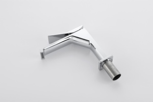 Rubinetto per Lavabo Bagno in Ottone Cromato Design Moderno Quadrato con Valvola in Ceramica - Product Image 3