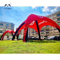 Tente gonflable de publicité portative pour la tente d'événement de logo de marque de festival de musique extérieure pour le rallye de voiture de course