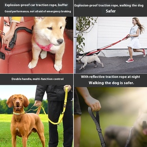 Cuerda de tracción de perro de nailon elástico, decoración de campana reflectante, a la moda de coche a prueba de explosiones <span class=keywords><strong>Tractor</strong></span>, suministros para mascotas transfronterizos - Product Image 2