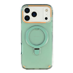 Étui 2-en-1 en TPU et PC avec support magnétique et anneau de maintien réglable pour iPhone 17 16 15 14 13 12 11 Pro Max - Product Image 1