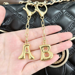 Nuovo Portachiavi con Lettera Iniziale A-Z in <span class=keywords><strong>Oro</strong></span> e Argento, Charm per Borse da Donna, Ciondolo Alfabeto per Borsette, Accessori Regalo - Product Image 6