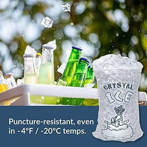 Sacs à glaçons en EVA transparents personnalisés durables en gros |   Sacs de congélation jetables avec fermeture hermétique pour les commerces - Product Image 3