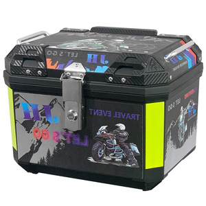 Baúl <span class=keywords><strong>para</strong></span> Motocicleta de Material PP <span class=keywords><strong>con</strong></span> Capacidad <span class=keywords><strong>para</strong></span> Casco Completo 36L/45L/57L Baúles Universales <span class=keywords><strong>para</strong></span> Motocicleta y Automóvil - Product Image 3