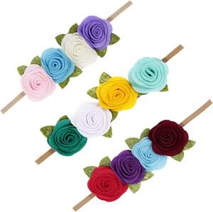 Flores de Fieltro de Colores <span class=keywords><strong>Arco</strong></span>íris, Materiales Hechos a Mano, Kangnai, Parches Decorativos DIY para Educación Temprana de Bebés de 5 a 7 Años - Product Image 3