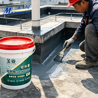 Produits chimiques de construction V877, émulsion acrylique super résistante aux intempéries + peinture imperméable au carbonate de calcium pour toit plat de maison