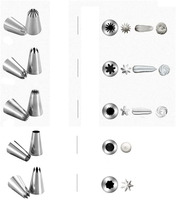 Fournitures de décoration de gâteaux russes, kit d'outils de glaçage en acier inoxydable, douilles de cuisson, 48 pièces