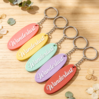 Porte-clés mousqueton promotionnel - Slogans de campagne personnalisés, codes promotionnels, impression UV, caoutchouc imperméable - Faible coût pour distribution en masse