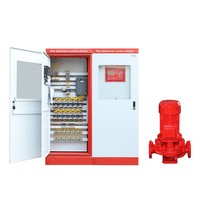 Armoire de commande de pompe incendie IP55, armoire de distribution d'alimentation double d'urgence, boîtier de contrôle d'inspection à conversion de fréquence
